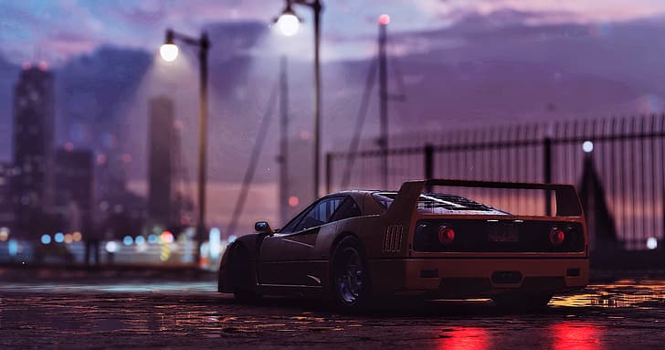 Need for speed Unbound, edit, race cars, car park, 4K gaming, HD wallpaper