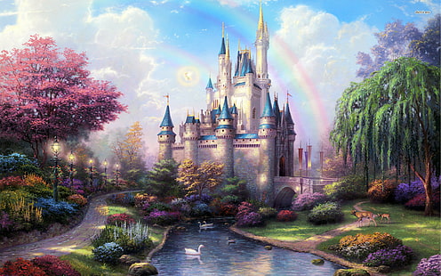 Anime Castle Background Landscape Illustration Stock Illustration  2073682727  Shutterstock