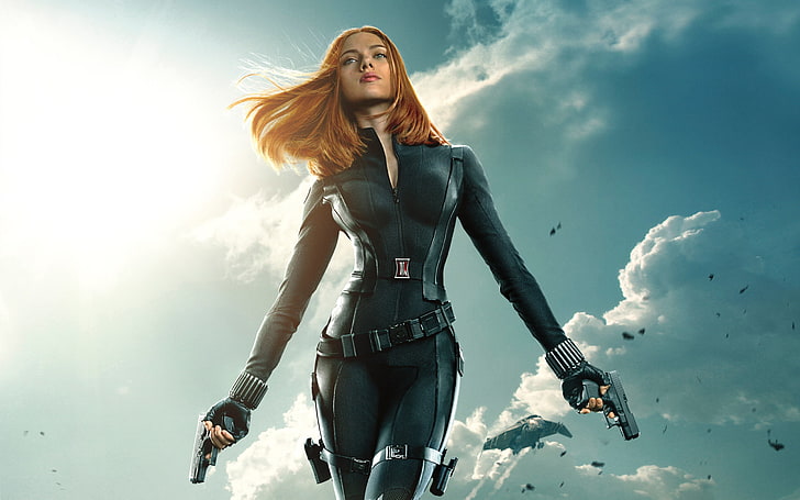 Black Widow, Scarlett Johansson, redhead, Marvel Cinematic Universe, HD wallpaper