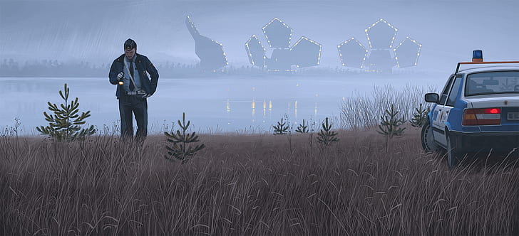 artwork, Simon Stålenhag, science fiction, futuristic