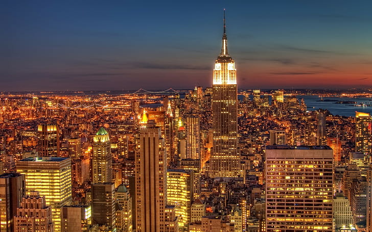 city, cityscape, New York City, USA, Empire State Building, HD wallpaper