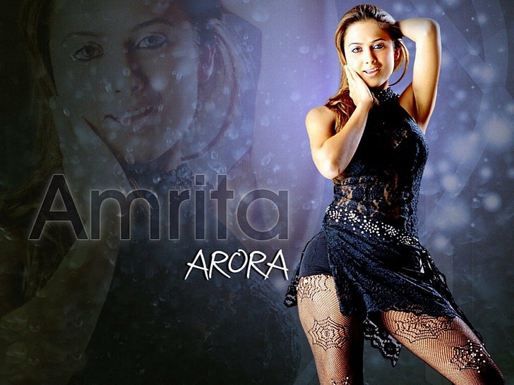 actress, amrita, arora, babe, indian, HD wallpaper