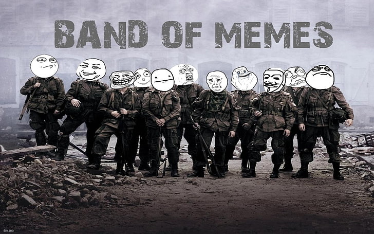 HD wallpaper: Band of Memes concept art, Humor, Funny, group of people,  large group of people | Wallpaper Flare