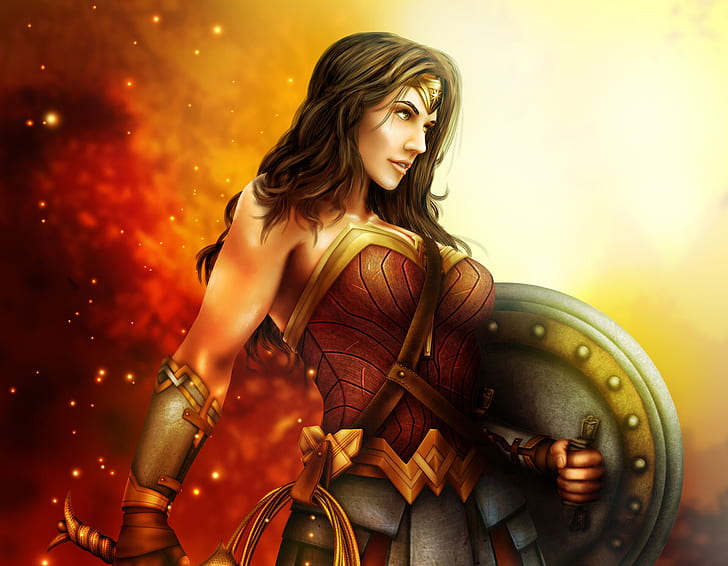 HD wallpaper: Comics, Wonder Woman, Black Hair, DC Comics, Woman Warrior |  Wallpaper Flare