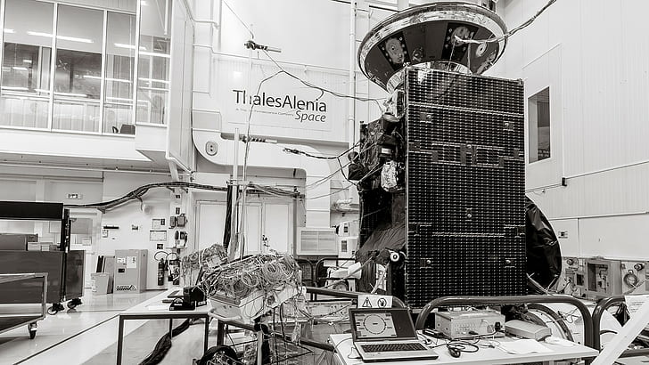 ESA, ExoMars, Roscosmos, satellite, monochrome