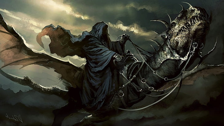 Nazgûl, The Lord Of The Rings, Witchking Of Angmar, cloud - sky, HD wallpaper