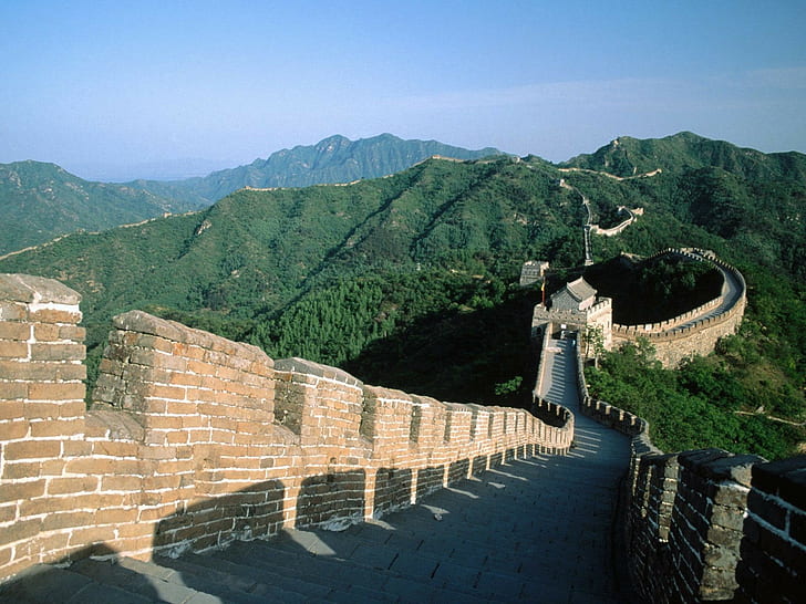 China, Great Wall of China, landscape, HD wallpaper