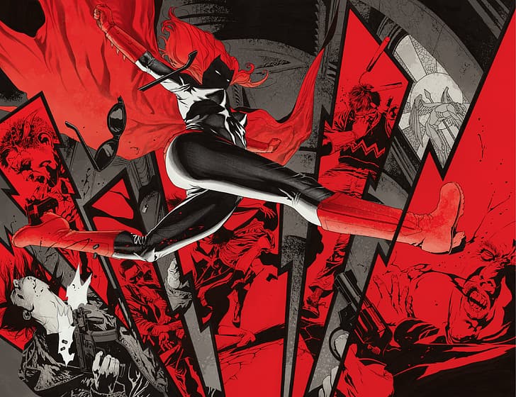 Batwoman, batwoman(serie), batwomancw, DC Comics, comic art, HD wallpaper