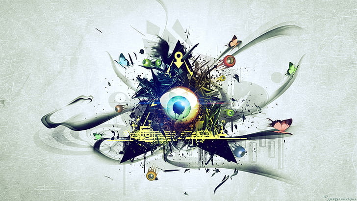 the all seeing eye, Illuminati, HD wallpaper