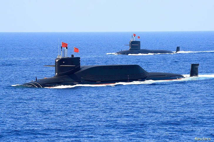 Wave, Flag, SSBN, Nuclear submarine, THE CHINESE NAVY, Submarines of project 094 