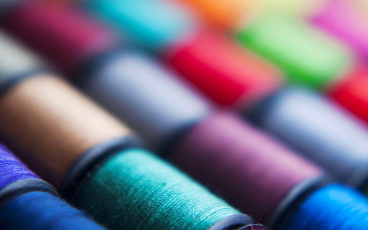 Colorful Threads Macro, Stock, Nylon, Lenovo, Tablet HD wallpaper