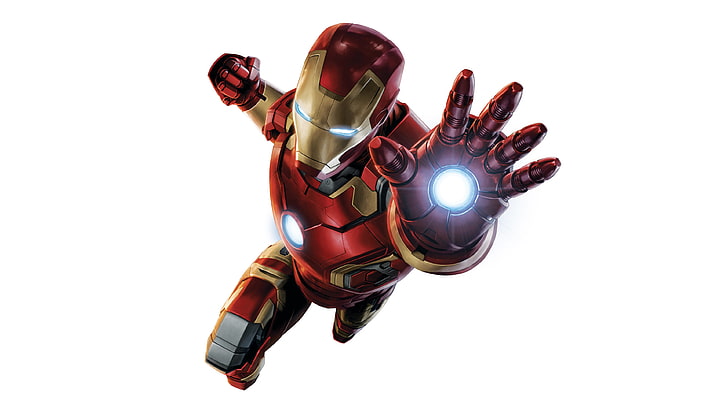 iron man, superheroes, 4k, hd, white background, cut out, studio shot, HD wallpaper