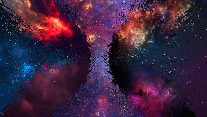 HD wallpaper: galaxy nova space shattered spray alternate reality