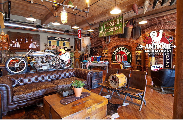 antiques, interior, couch, vehicle, room, indoors, bar - drink establishment