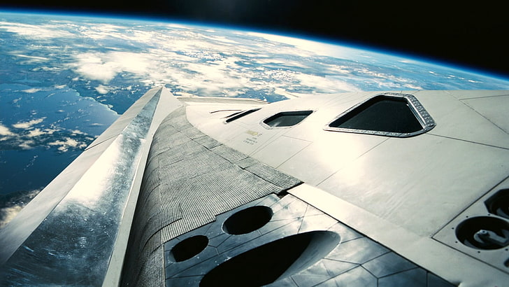 gray aircraft wing, Interstellar (movie), film stills, movies