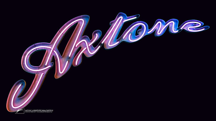 Axtone, album covers, neon, illuminated, communication, text, HD wallpaper