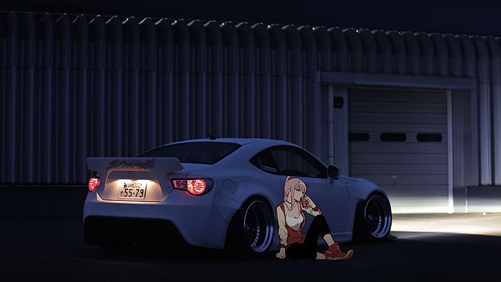 JDM, Japanese cars, Zero Two (Darling in the FranXX) HD wallpaper