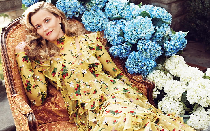 Reese Witherspoon Harpers Bazaar 201, Female celebrities, actress, HD wallpaper