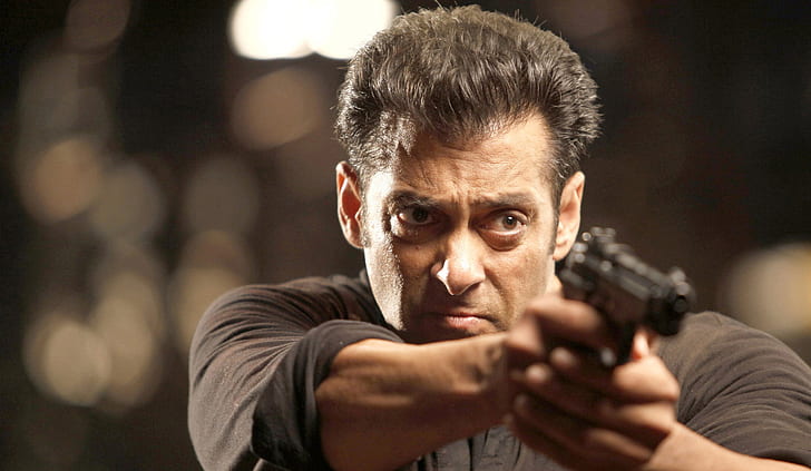 Salman Khan With Gun, HD wallpaper