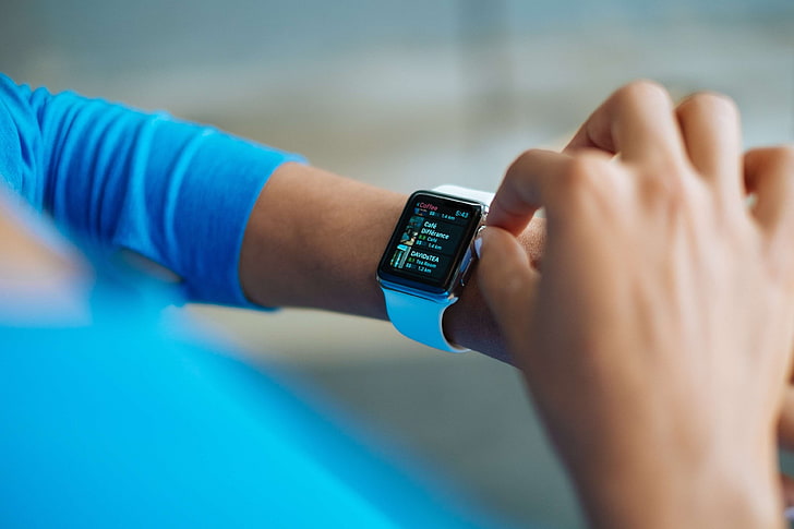 apple, apple watch, gadget, hands, smartwatch, human body part