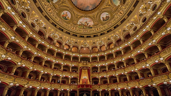 HD wallpaper: interior, photography, theaters, architecture, Catania ...