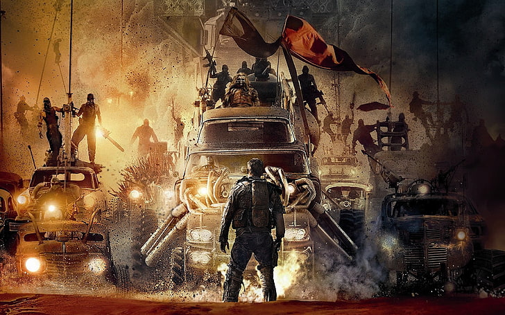 man facing vehicle digital wallpaper, Mad Max, Mad Max: Fury Road, HD wallpaper