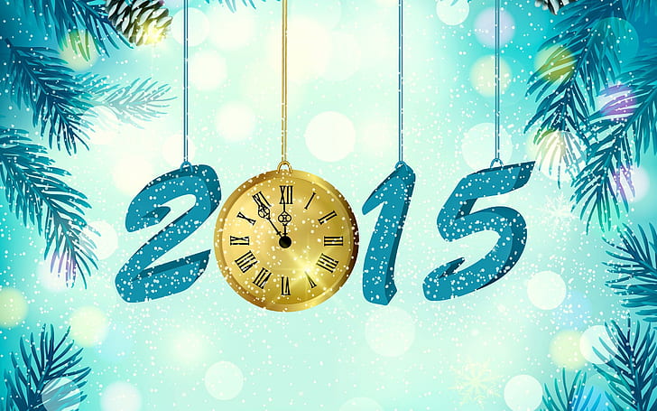 Christmas, New Year, clocks, 2015