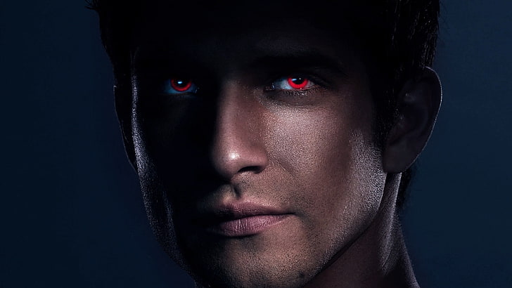 Teen Wolf (TV Series 2011–2017), red, man, fantasy, werewolf, HD wallpaper