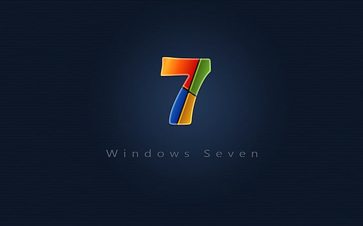 Windows 7 logo, red, blue, yellow, green, vector, illustration, HD wallpaper