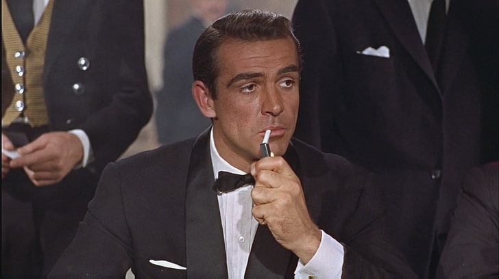 James Bond, Sean Connery, men, adult, front view, males, portrait