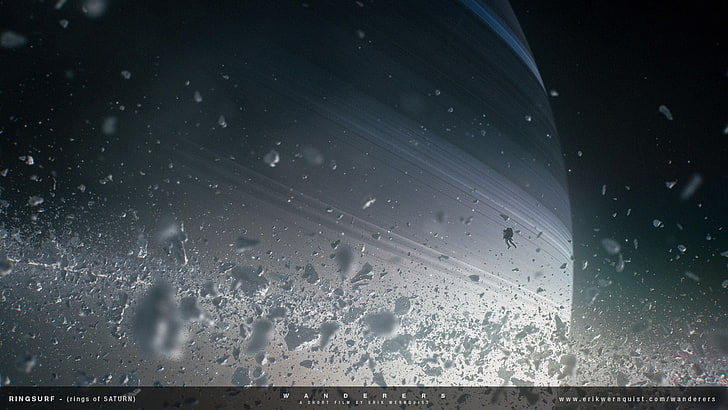 white planet illustration screenshot, space, galaxy, Moon, nature, HD wallpaper