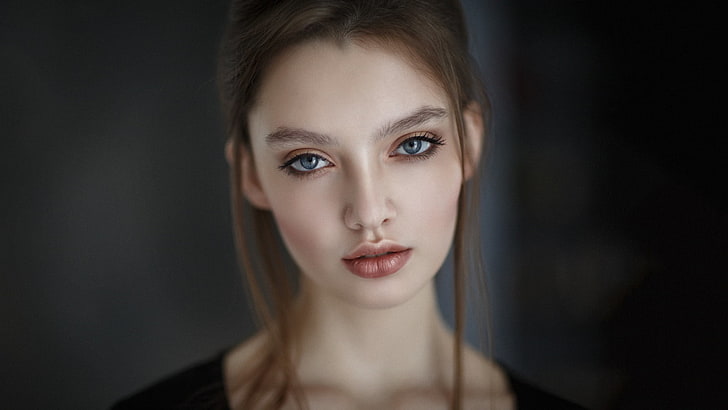 women, Alexey Kazantsev, model, looking at viewer, face, portrait, HD wallpaper