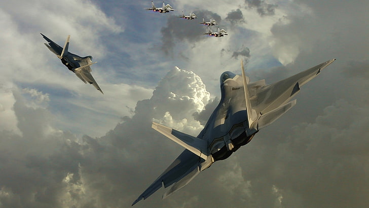 aircraft military f22 raptor fighter jets Aircraft Military HD Art