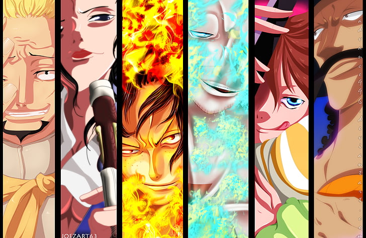 Anime, One Piece, Haruta (One Piece), Izo (One Piece), Marco (One Piece), HD wallpaper