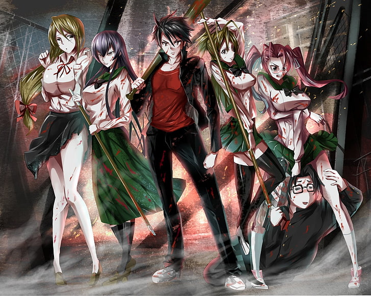 HD wallpaper: Anime, Highschool Of The Dead, Blonde, Blood, Katana, Kohta  Hirano | Wallpaper Flare