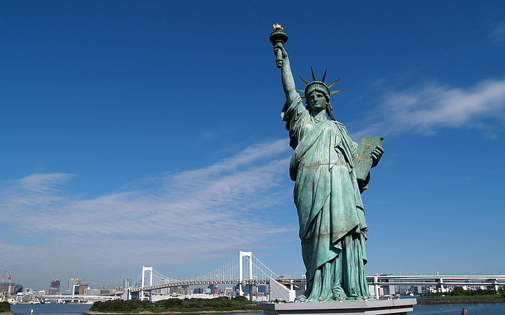 Statue of Liberty, New York, united states, famous Place, new York City, HD wallpaper