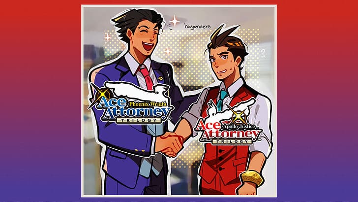 video games, Spiky Hair, ace attorney, phoenix wright, Apollo Justice