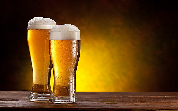 beer, drink, alcohol, beer glass, beer - alcohol, refreshment, HD wallpaper