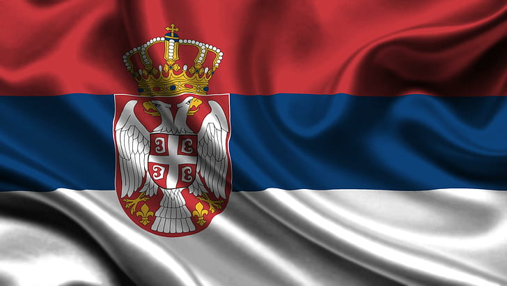 Serbia, satin, country, flag, 3d and abstract, HD wallpaper
