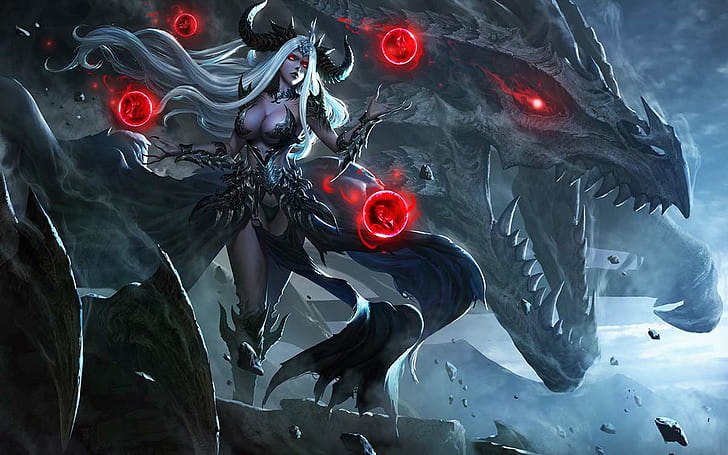 League Of Angels 2 Mythical Heroes Twilight Drive Queen Art Artwork Wallpaper Hd 1920×1200