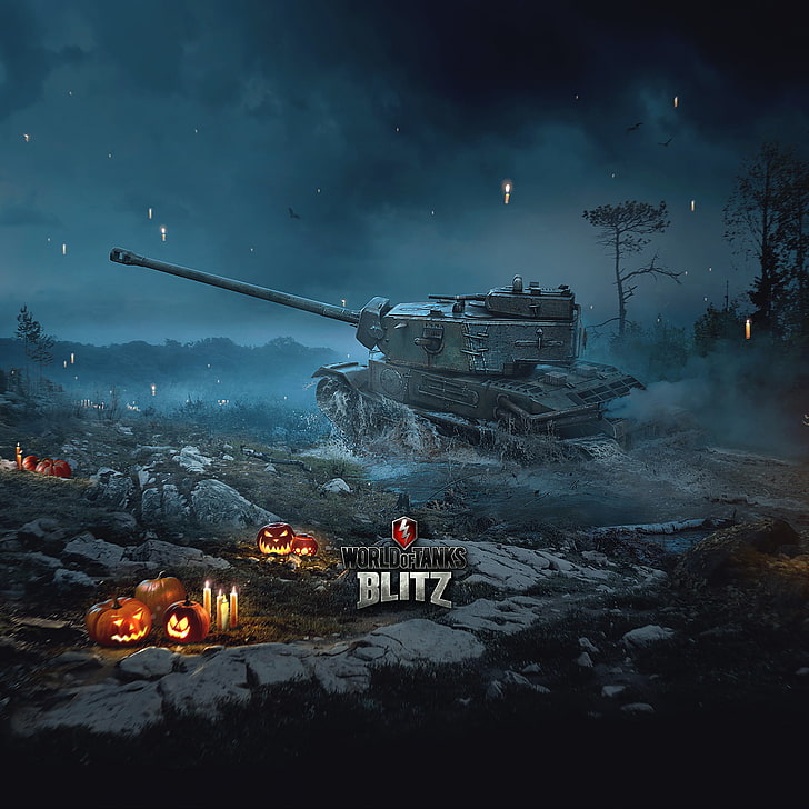 World of Tanks Blitz wallpaper, Halloween, Wargaming Net, WoTB HD wallpaper