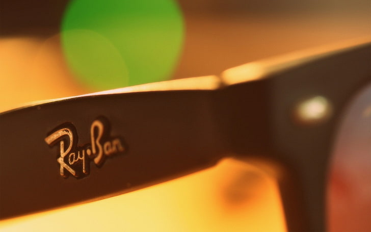 ray ban-Brand advertising desktop wallpaper, black Rayban wayfarer sunglasses, HD wallpaper
