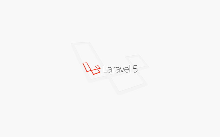 Laravel 5 logo, simple, code, programming, PHP, western script, HD wallpaper