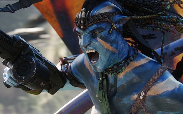 Jake Sully in War Avatar Movie, avatar illustration
