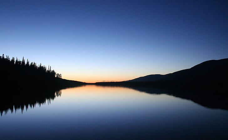 HD wallpaper: Peaceful Lake At Dusk, Nature, Lakes, Canada/British Columbia  | Wallpaper Flare
