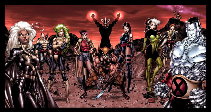X-Men, Colossus, Psylocke (Marvel Comics), Rogue (Marvel Comics), HD wallpaper