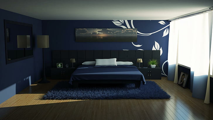 Beautiful Modern Bedroom Design, architecture, rooms, nature and landscapes, HD wallpaper