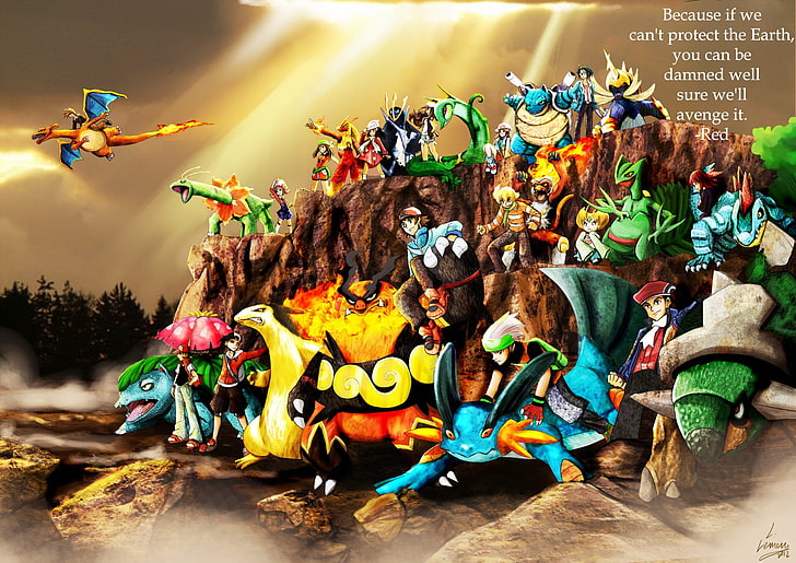 assorted Pokemon illustration, Pokémon, Blastoise (Pokémon), HD wallpaper
