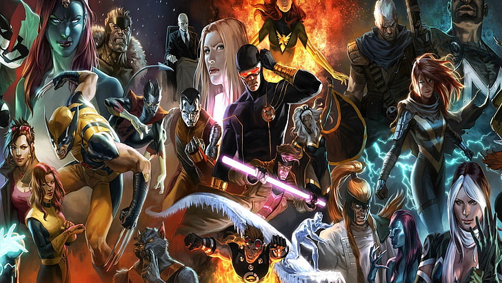 X-men characters digital wallpaper, Wolverine, Marvel Comics