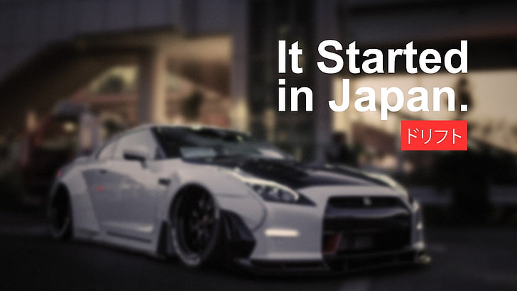 white coupe, car, Japan, drift, Drifting, racing, vehicle, Japanese cars